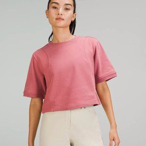 NEW Lululemon Cotton French Terry + Swift Tee in Brier Rose Size 4